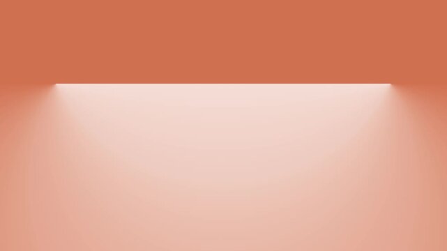 Light Expanding on Aesthetic Terracotta Background, Seamless Loop