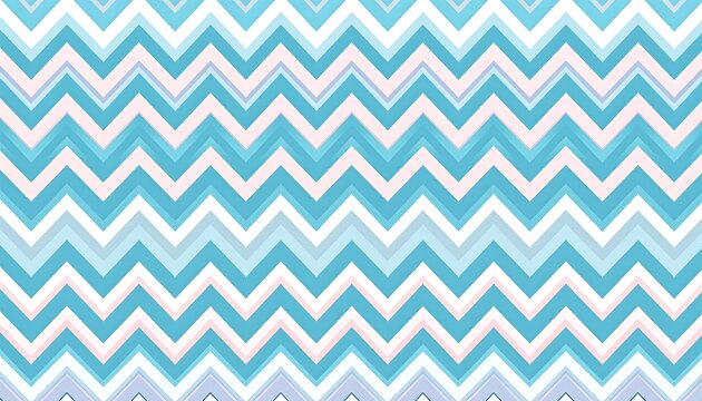 A colorful zigzag pattern on a white background