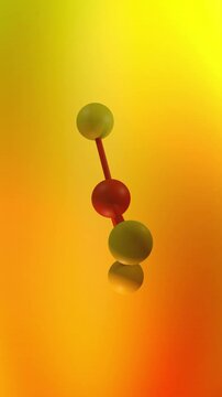 Boron 3D Animated Particle Floating in Cinematic Environment - Vertical.