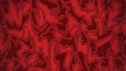Abstract red camouflage texture halftone background template © yaqoob
