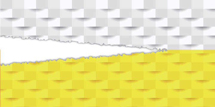Abstract Yellow And White Torn Paper Texture Background