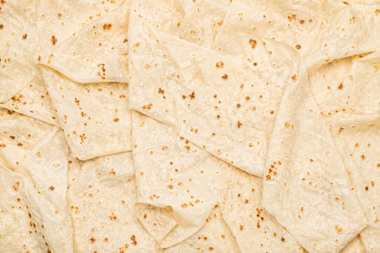 Rumali Roti Bread Background. Indian Bread Background.