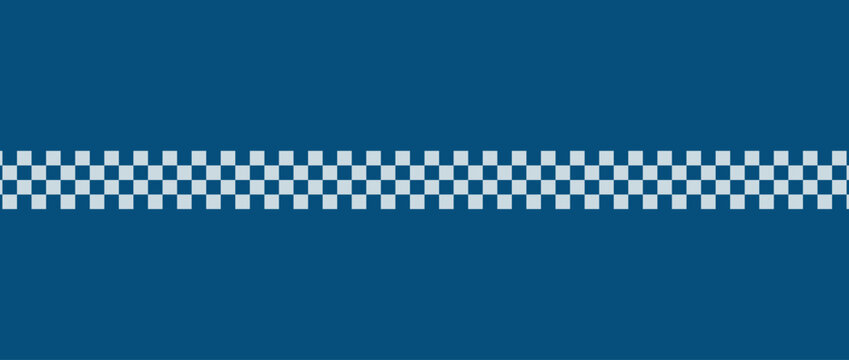  Blue running track with horizontal checkered finish line and subtle texture. Sports concept suitable for race finish, competition, goal, and success themes.Eps10