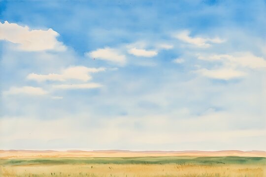 Serene plains under a clear sky
