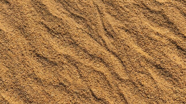 Sandy beach texture with footprints warm toned coastal scene