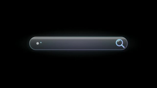search bars with magnifying glass icon
