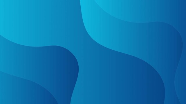 Blue Gradient Abstract Liquid Shapes 4K