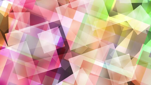 Abstract Geometric Multicolored Overlapping Rectangles 4K