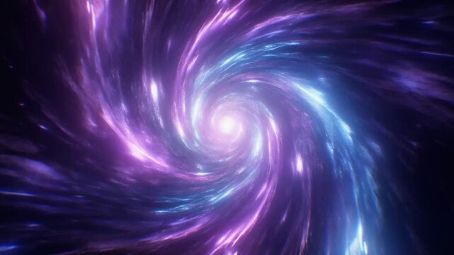Glowing magical portal shimmering magically in mystical purple