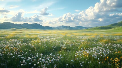 Fototapeta premium Wildflower meadow landscape