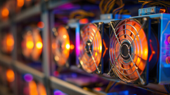 Cryptocurrency Mining Rig GPU