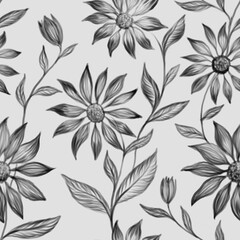 Fototapeta premium seamless floral pattern