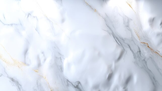 Elegant White Marble Background with Subtle Golden Veins for Stylish Design Projects and Creative Applications
