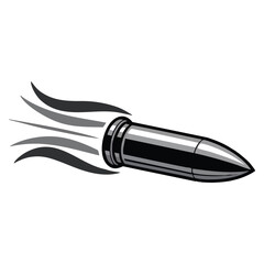 Fototapeta premium Bullet icon with bullet in motion in vector flat style suitable for speed concepts action graphics dynamic themes and symbol designs