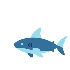 Fototapeta premium Cartoon Shark Illustration