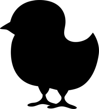 Baby Chick Silhouette SVG Clipart for Cricut Crafts and DIY Designs