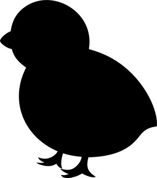 Baby Chick Silhouette SVG Clipart for Cricut Crafts and DIY Designs