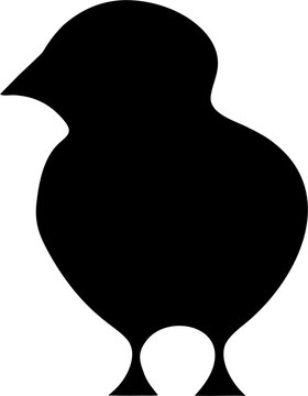 Baby Chick Silhouette SVG Clipart for Cricut Crafts and DIY Designs