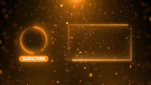Gold youtube end screen