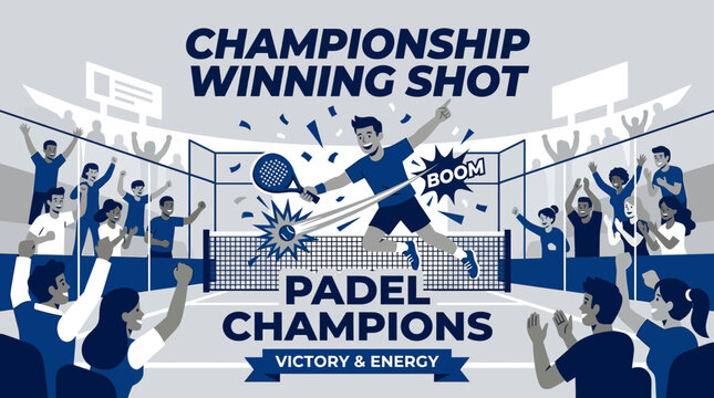 Championship Winning Padle Shot Victory Celebration