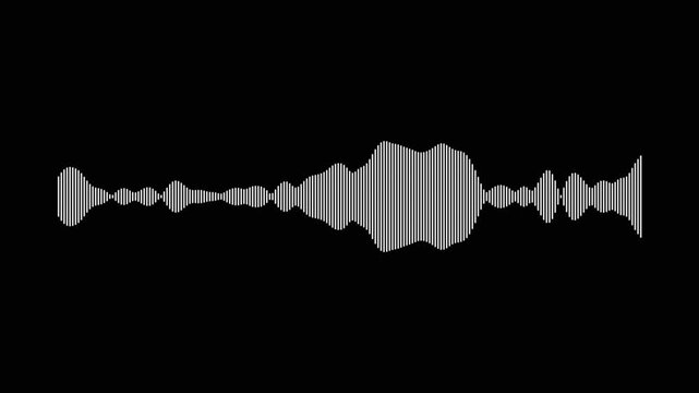 Audio visualizer on green background. sound wave or audio waveform isolated on green screen background, Animated sound wave spectrum overlay for video editing, music producers, and podcasts 4K.