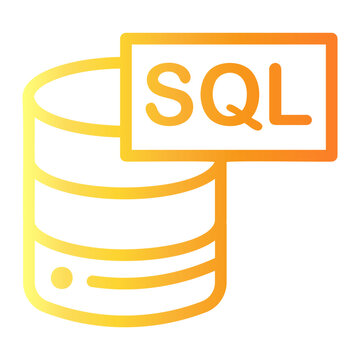 sql server Line Gradient Icon