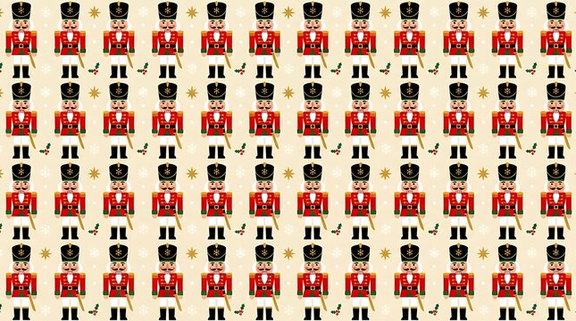 Uniform Sword-Bearing Nutcracker Pattern
