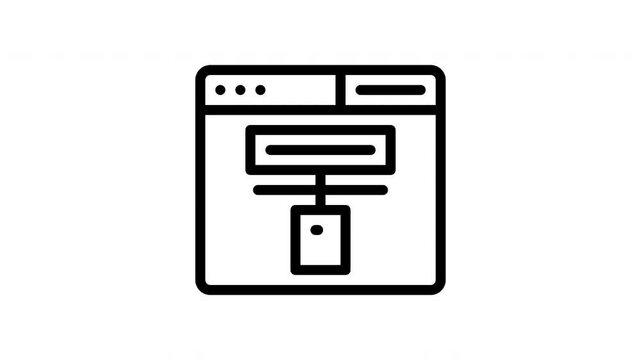 sitemap minimalist stroke animation