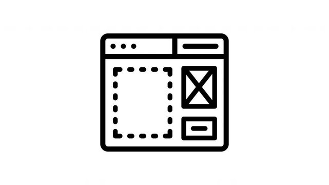 wireframe minimalist stroke animation