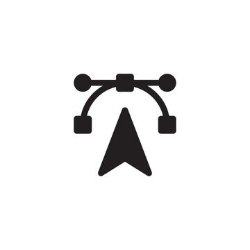 Adjustable arrow icon black silhouette on a white background