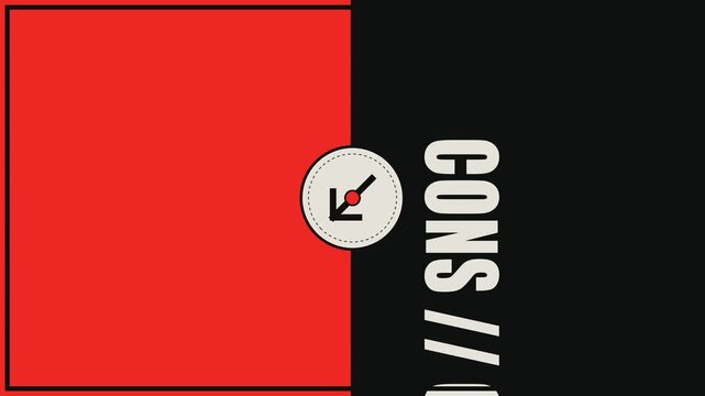Brutalist Vertical Split Screen Typography Transition