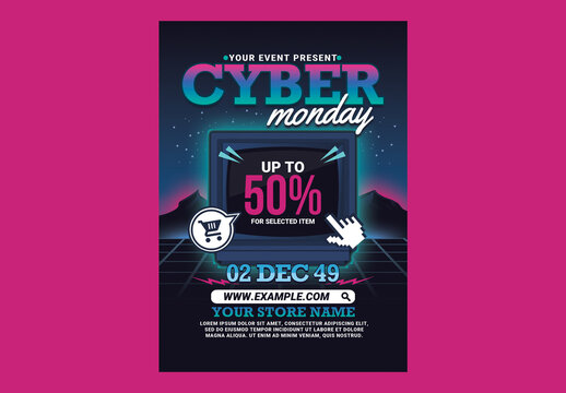 Cyber Monday Event Flyer