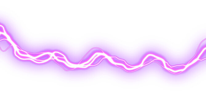 Purple High Voltage Wire Horizontal Streak