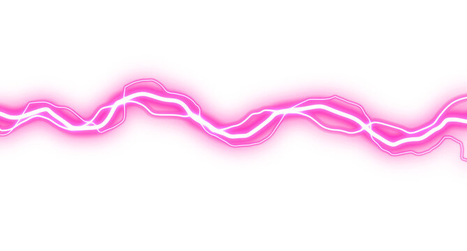 Magenta Energy Pulse Line Illustration