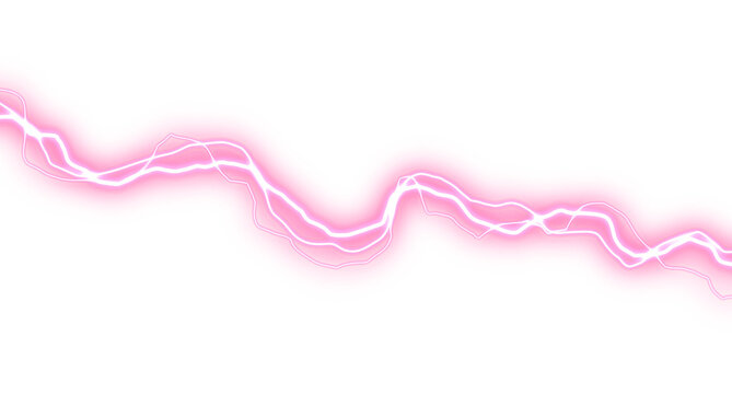 Pink Power Surge Wave Line Abstract effect