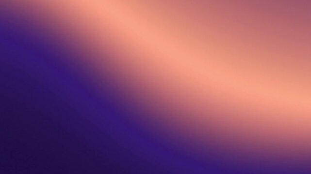 Smooth gradient background transitioning from deep purple to warm peach and soft pink hues with subtle light effects
