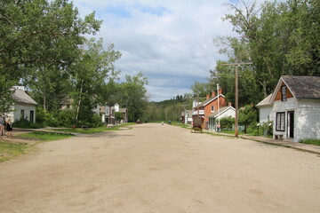 Obraz premium Summer On The Street, Fort Edmonton Park, Edmonton, Alberta