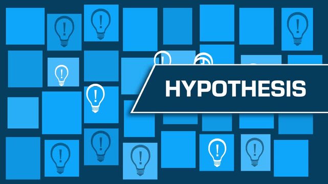 Hypothesis Bulbs Blue Grid Moving Shifting Box Text 