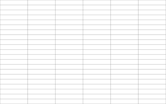 Blank Lined Notebook Paper Texture, White Corporate Spreadsheet and Accounting Grid Template