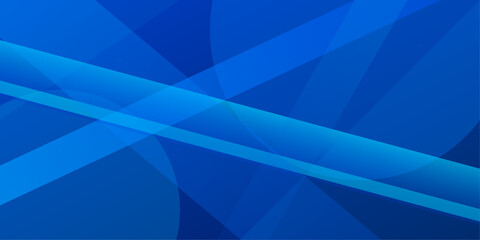 Obraz premium Abstract blue geometric background featuring overlapping diagonal translucent shapes for modern digital presentation