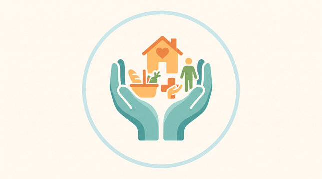 Illustration de la protection sociale autour du logement et de la famille