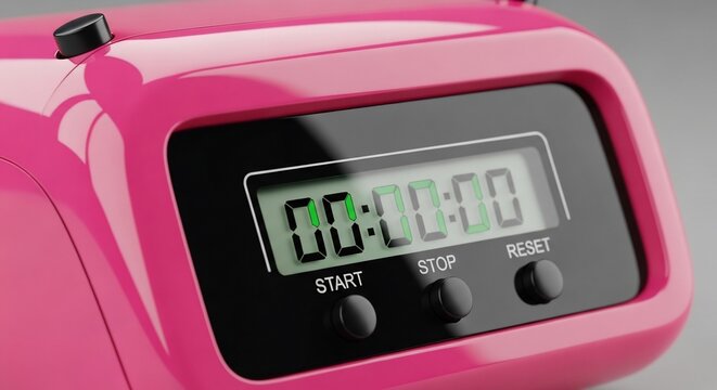 Moment of Truth: The Pink Timer Awaits the Signal