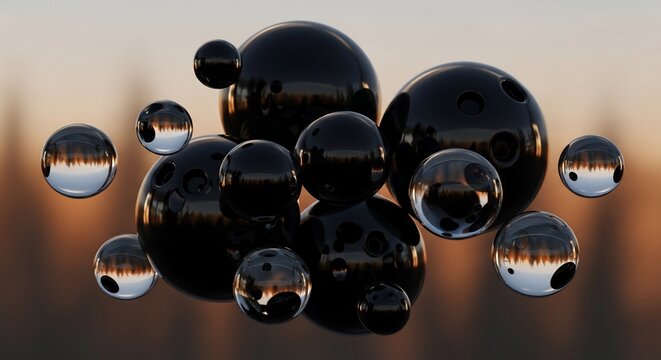 Ethereal Orbs: A Dance of Light and Shadow