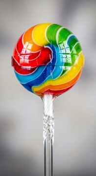 Swirls of Joy: A Radiant Rainbow Delight
