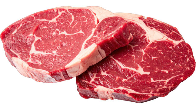 butcher, meat, beef, food, steak, raw, isolated, fresh, uncooked, cooking, barbecue, protein, mutton, PNG on Transparent background