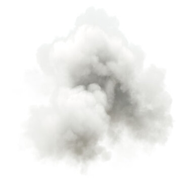 Smooth wispy cloud weather cut out transparent backgrounds 3d illustrations png