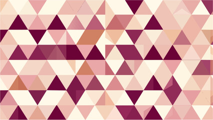 Fototapeta premium Elegant pink and mauve triangle geometric seamless pattern with layered diamond motifs, refined illustration perfect for contemporary and feminine design concepts
