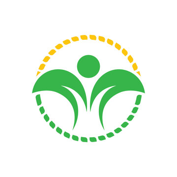 fresh leaf logo design for natural life
