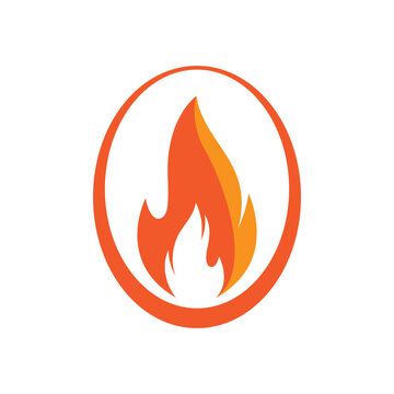 fire logo design burning and blazing