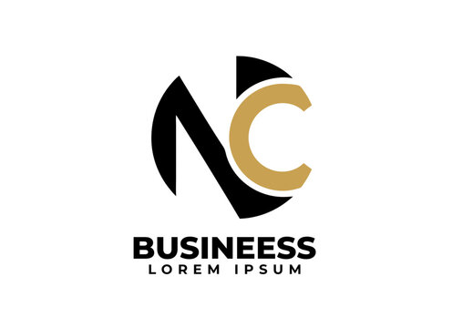 NC letter logo design and concept ide for branding.